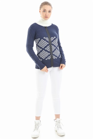 FTZ Women Kadın triko  İndigo 21-1041