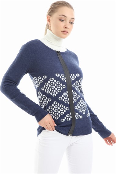 FTZ Women Kadın triko  İndigo 21-1041