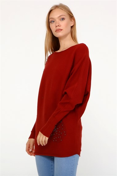 FTZ Women Kadın triko  Kiremit 21-1226