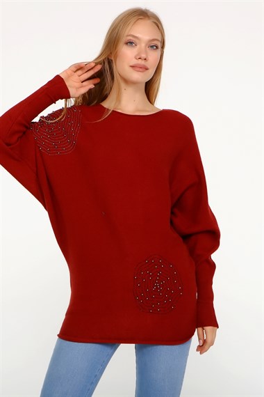 FTZ Women Kadın triko  Kiremit 21-1226