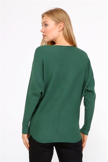 FTZ Women Kadın triko  Zümrüt 21-1226