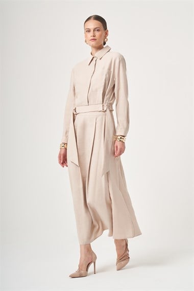 FTZ Women Kadın Tulipa Etekli Takım  Beige 31435