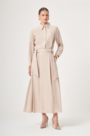 FTZ Women Kadın Tulipa Etekli Takım  Beige 31435