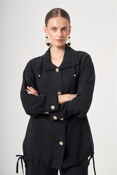 FTZ Women Kadın Tulipa Pantolonlu Takım  Siyah 31457