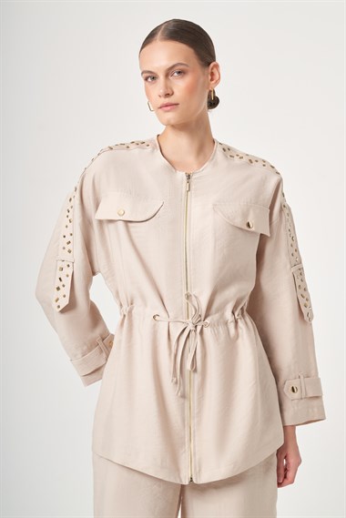 FTZ Women Kadın Tulipa Takım  Beige 31428