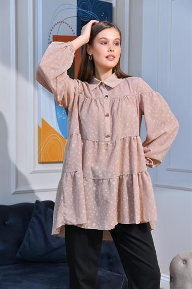 FTZ Women Kadın Tunik  Beige 30522