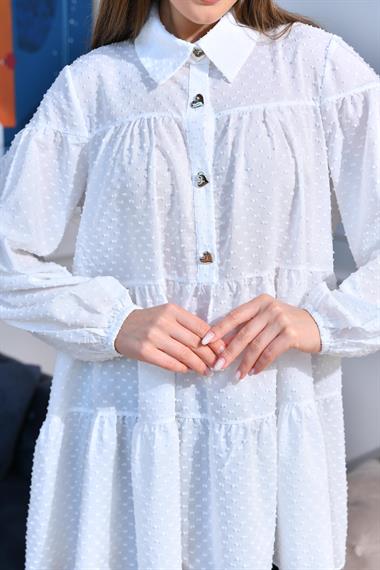 FTZ Women Kadın Tunik  Ekru 30522