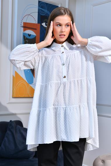 FTZ Women Kadın Tunik  Ekru 30522