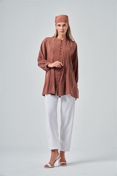 FTZ Women Kadın Tunik  Kakao 31180