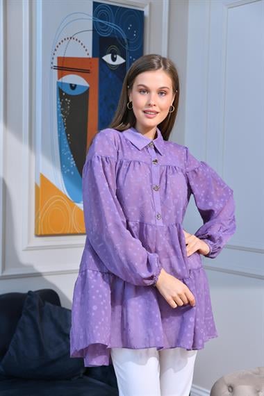 FTZ Women Kadın Tunik  Mor 30522