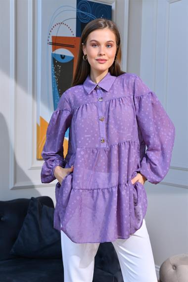 FTZ Women Kadın Tunik  Mor 30522