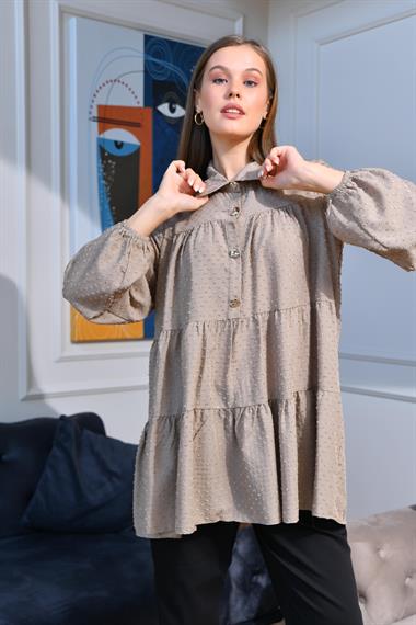 FTZ Women Kadın Tunik  Vizon 30522