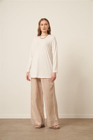 FTZ Women Kadın Uzun Kollu İçlik  Ekru 31086