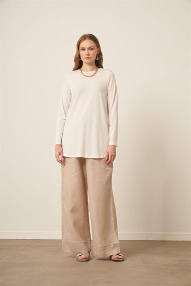 FTZ Women Kadın Uzun Kollu İçlik  Ekru 31086