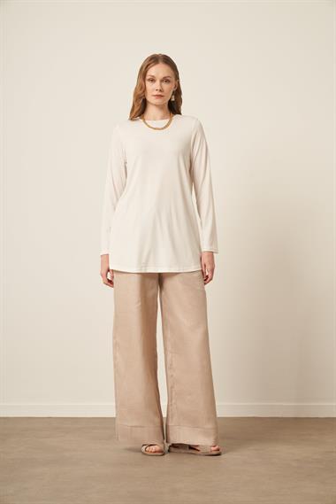 FTZ Women Kadın Uzun Kollu İçlik  Ekru 31086