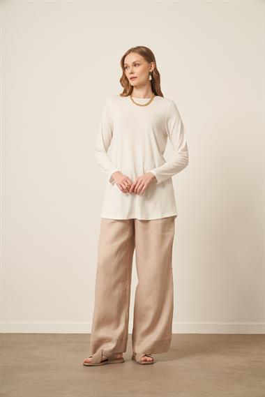 FTZ Women Kadın Uzun Kollu İçlik  Ekru 31086