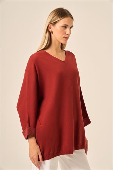 FTZ Women Kadın Yarasa Kesim Tunik  Bakır 20724