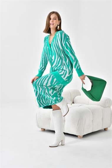 FTZ Women Kadın Zebra Desenli İkili Takım  Benetton 20569