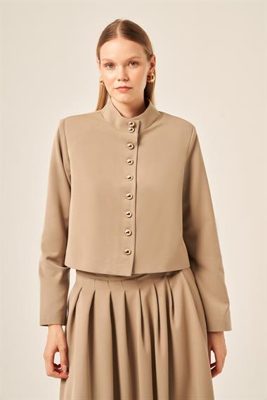 FTZ Women KADIN ZEUS  ETEKLİ TAKIM  Beige 31207