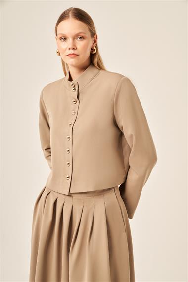 FTZ Women KADIN ZEUS  ETEKLİ TAKIM  Beige 31207