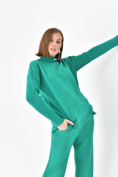 FTZ Women Kadın Saç Örgülü  İkili Takım  Benetton 20618