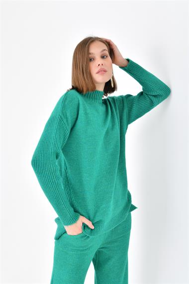 FTZ Women Kadın Saç Örgülü  İkili Takım  Benetton 20618