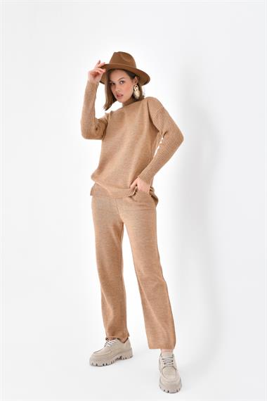 FTZ Women Kadın Saç Örgülü  İkili Takım  Bisküvi 20618