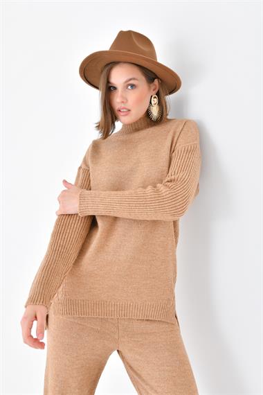 FTZ Women Kadın Saç Örgülü  İkili Takım  Bisküvi 20618