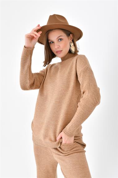 FTZ Women Kadın Saç Örgülü  İkili Takım  Bisküvi 20618