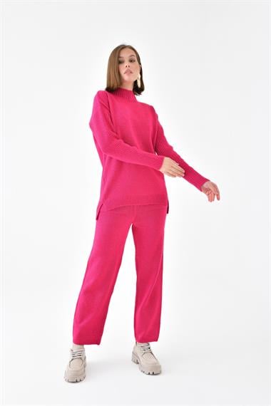 FTZ Women Kadın Saç Örgülü  İkili Takım  Fuşya 20618