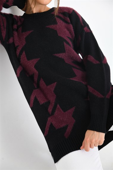 FTZ Women Kadın Kazayağı Detaylı Bluz  Siyah 20031