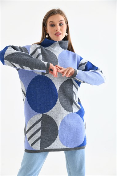 FTZ Women Kadın Kendiliğinden Yakalı Bluz  Gri 20042