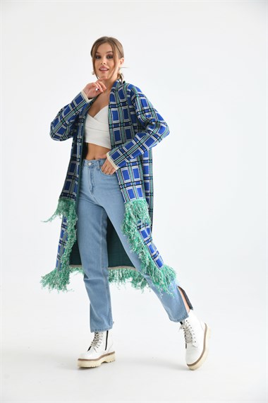 FTZ Women Kadın Püskül Detaylı Giy-Çık  Taş 20067