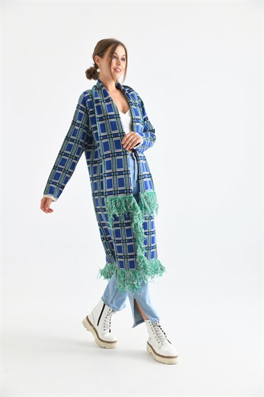 FTZ Women Kadın Püskül Detaylı Giy-Çık  Taş 20067