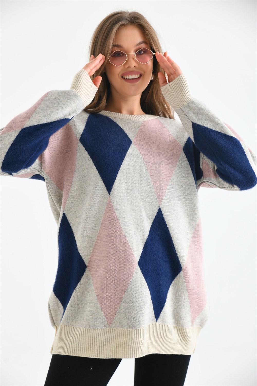 Baklava Detaylı Tunik TAŞ