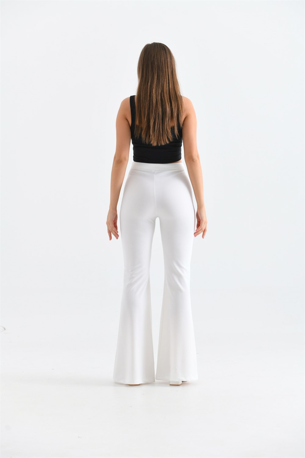 FTZ Women Kadın Scuba Crep Pantolon  Ekru 30172 · 5