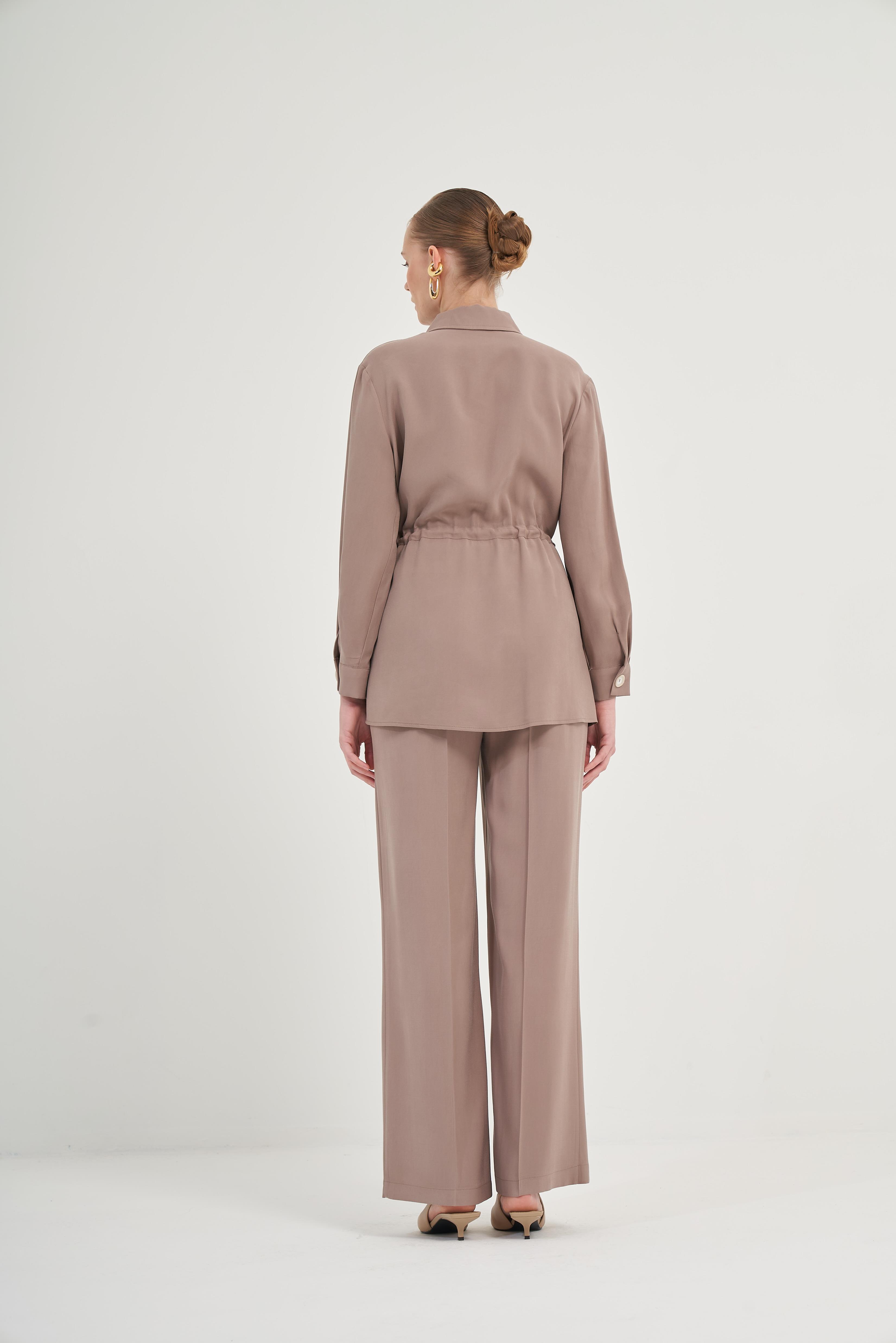 FTZ Women Kadın Pantolonlu Takım  Vizon 31031 · 6