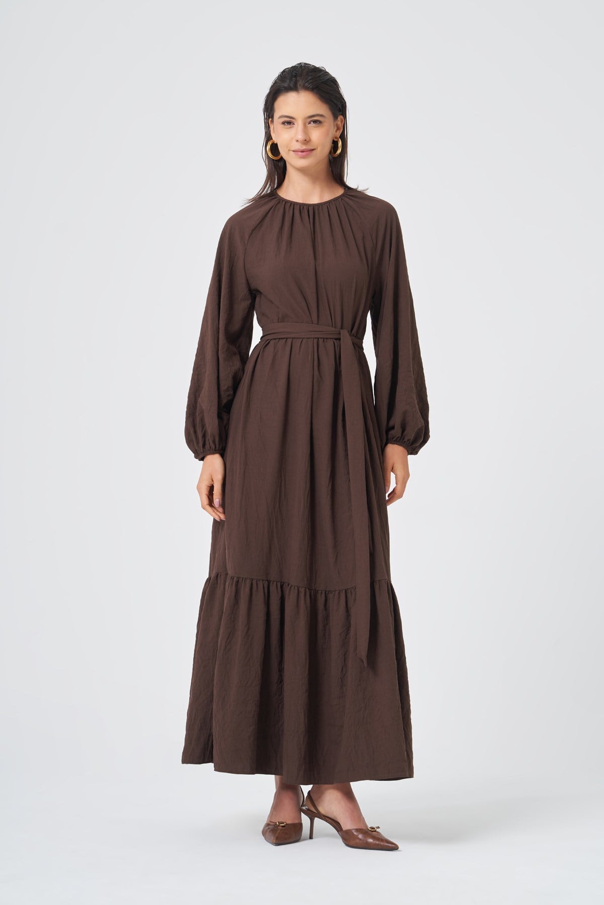 FTZ Women Kadın Capella Elbise  Kahve 31388