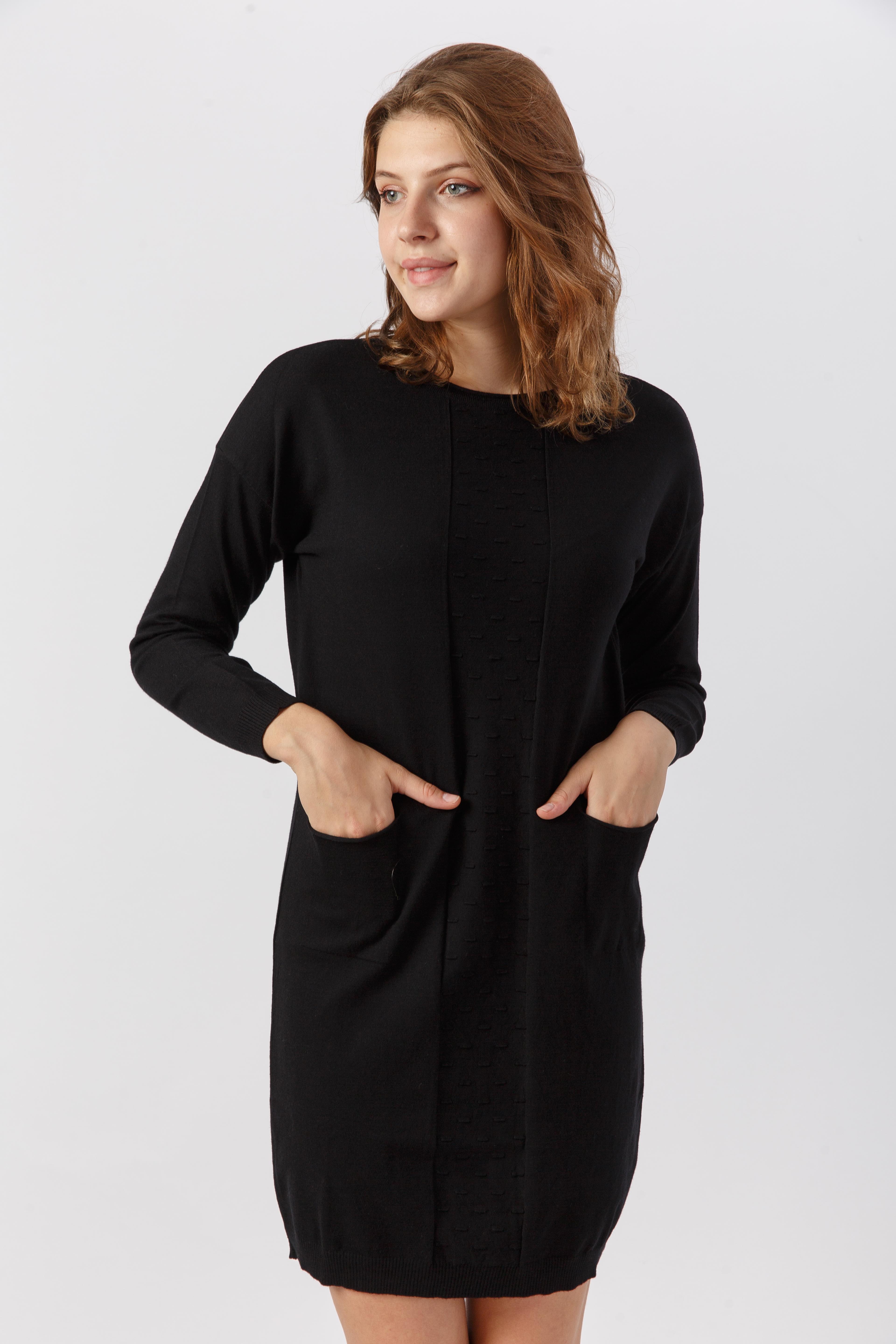 FTZ Women Kadın Cepli Tunik  Siyah 20-260