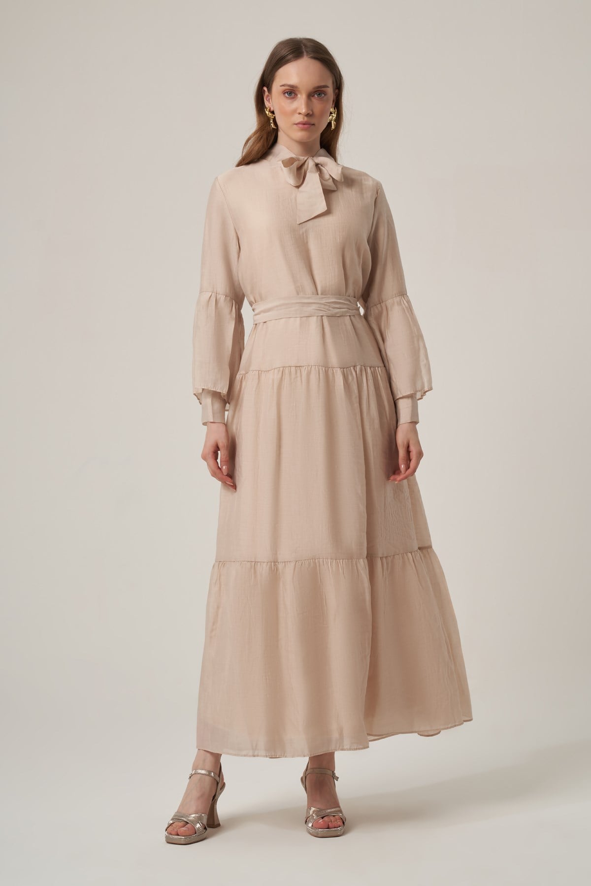 FTZ Women Kadın Helena Elbise  Beige 31408