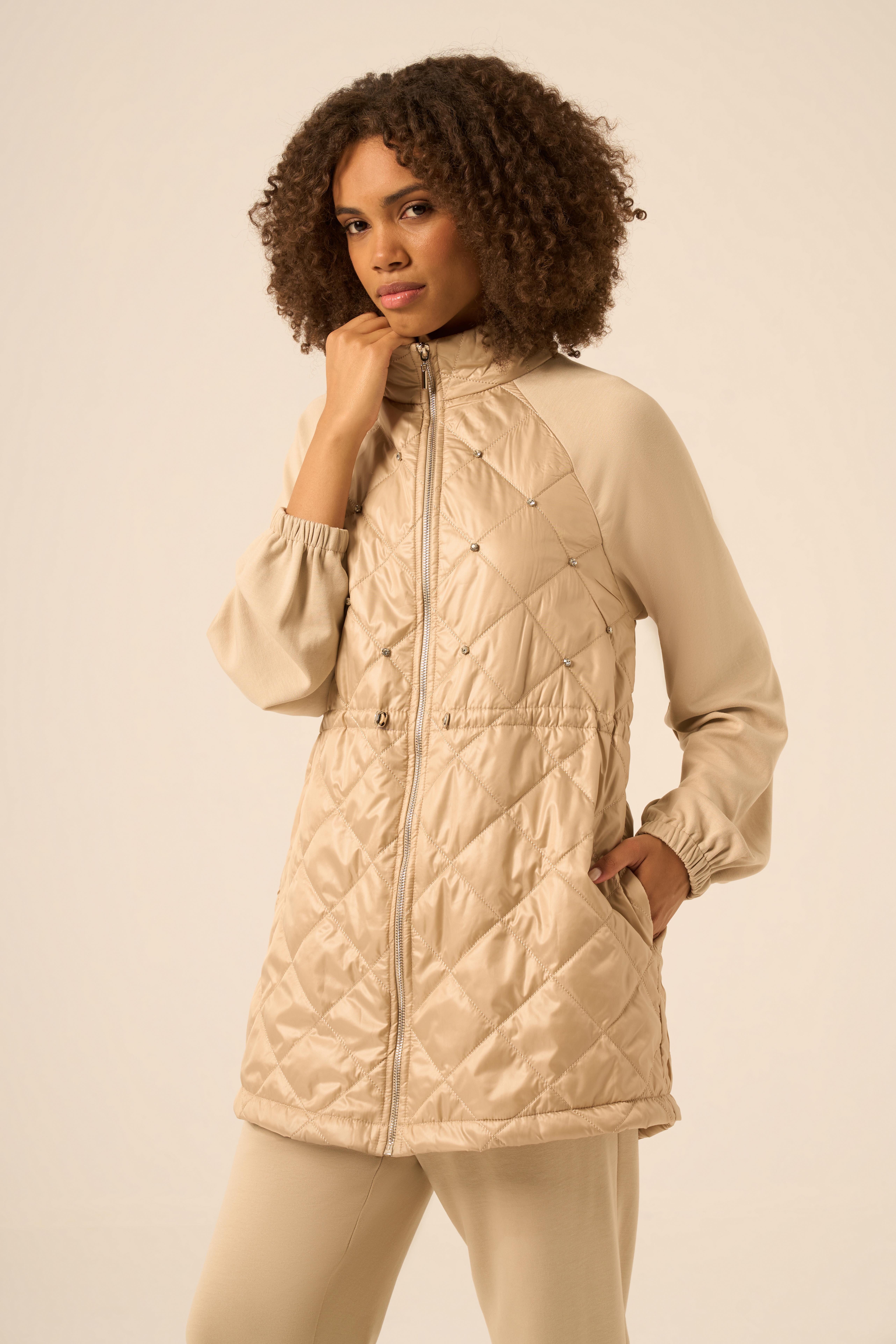 FTZ Women Kadın Kapitoneli Takım  Beige 30980