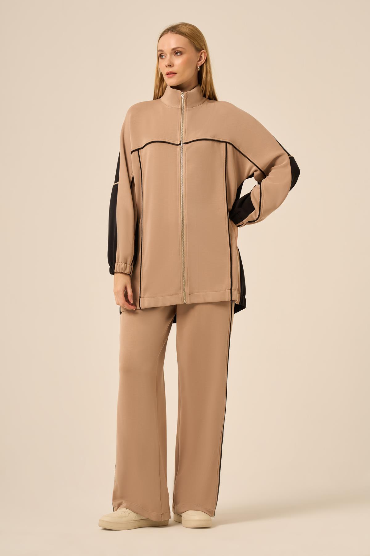 FTZ Women Kadın Modal Oysho Takım  Beige 31250