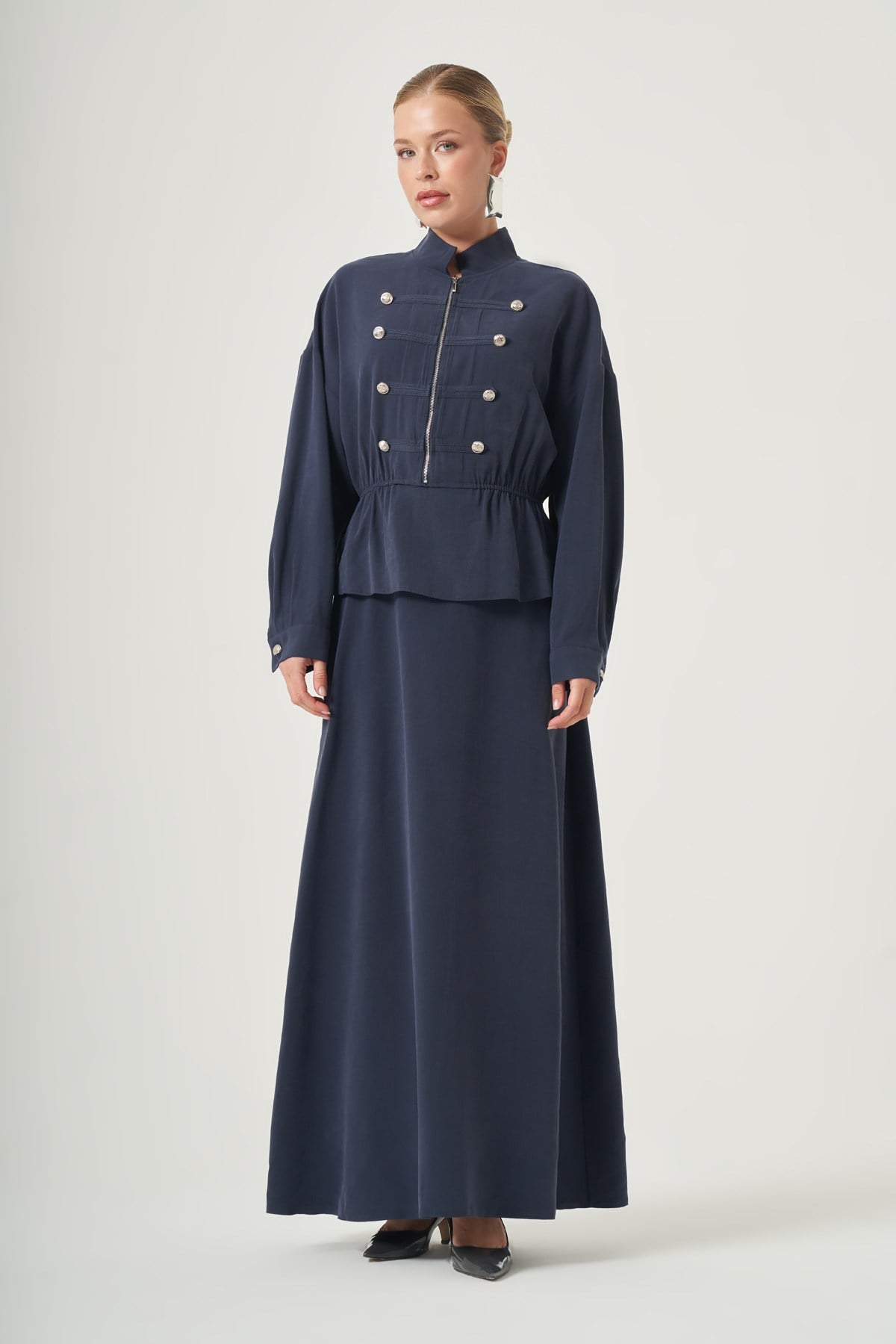 FTZ Women Kadın Napolyon Etekli Takım  Lacivert 31550