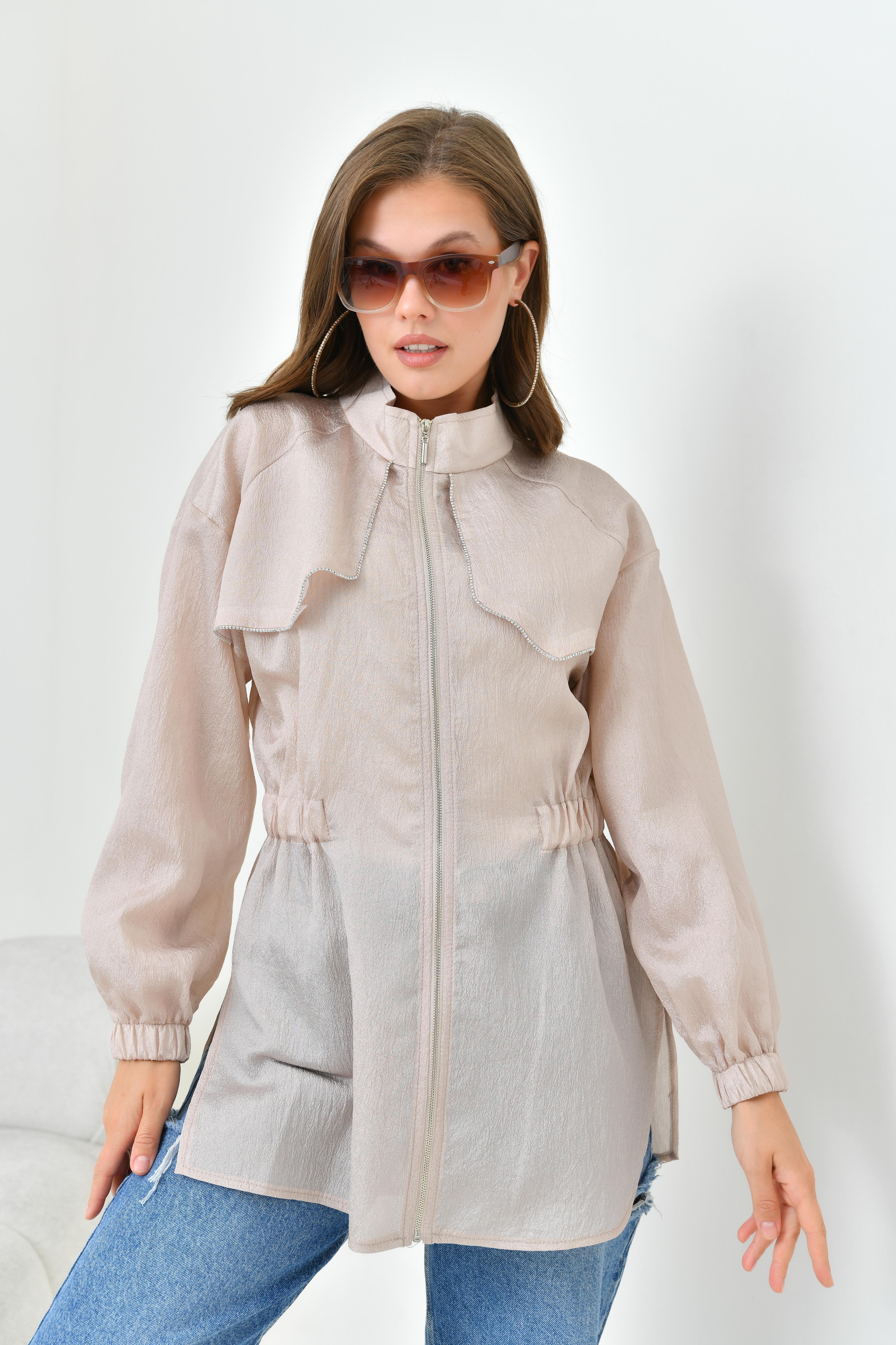 FTZ Women Kadın Organze Cap  Taş 30854