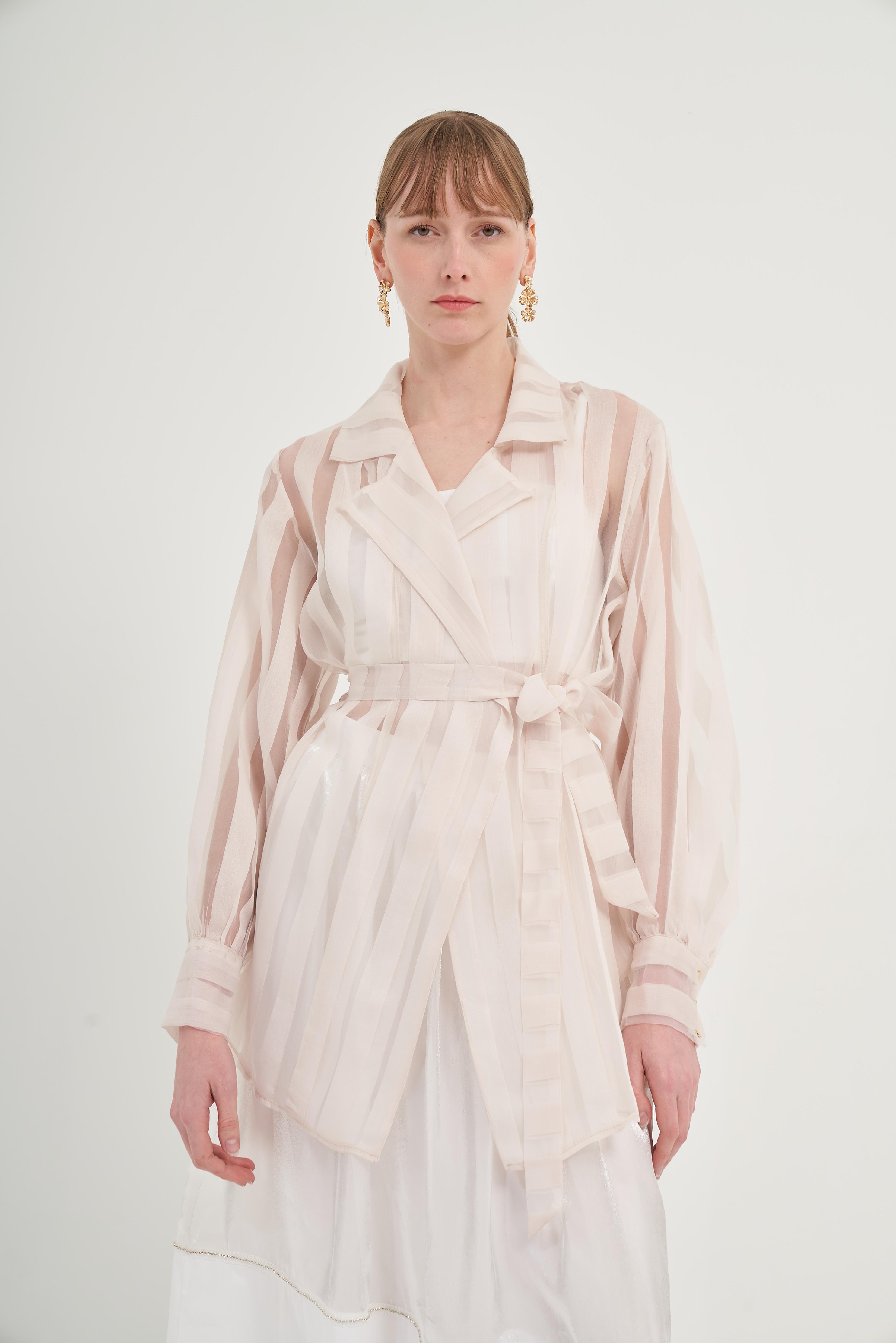 FTZ Women Kadın Organze Kap  Beige 31044