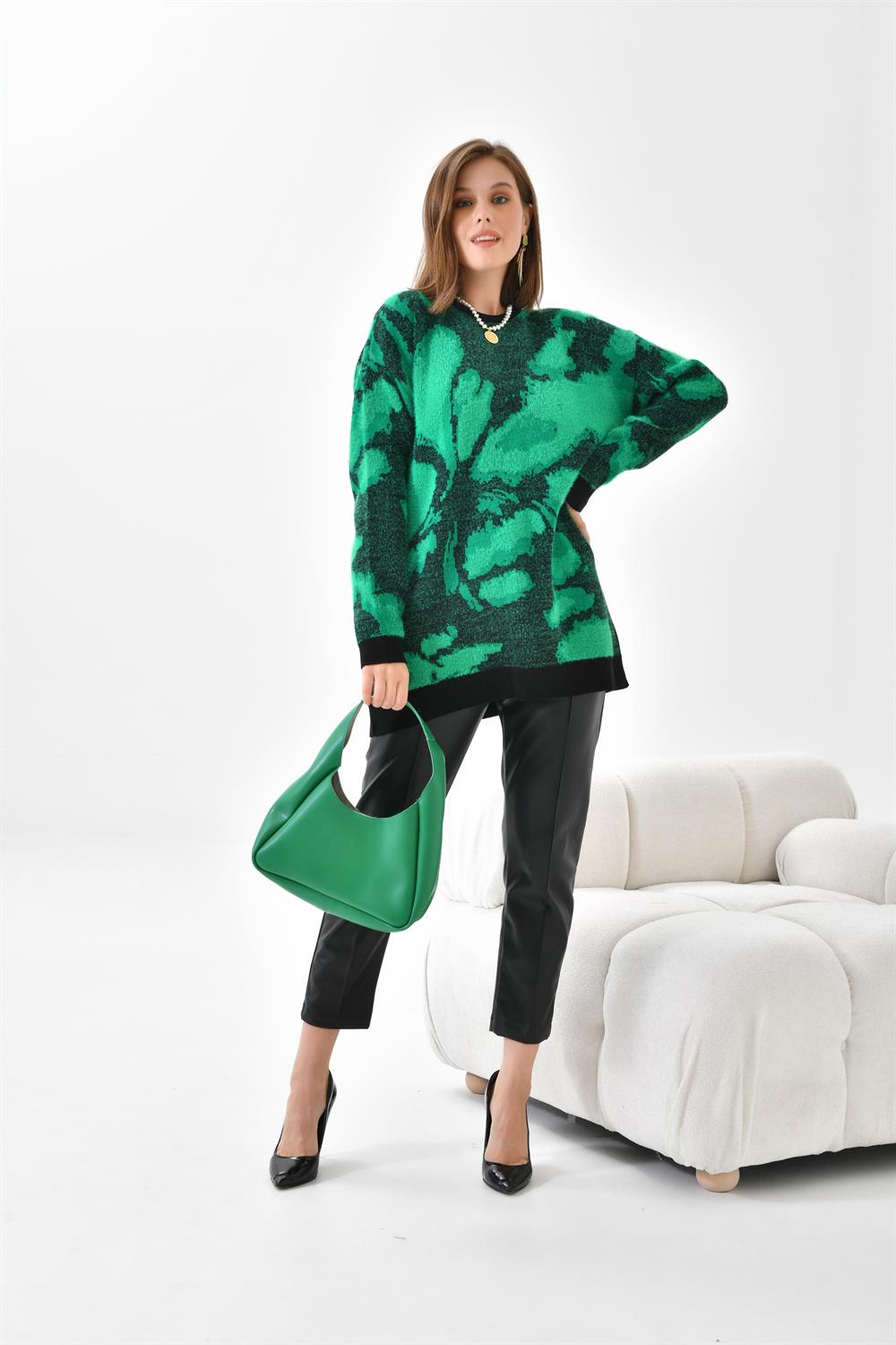 Ftz Women Kadın Triko Tunik Siyah Benetton