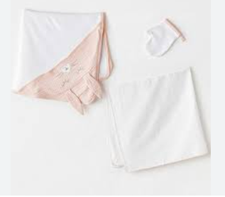 Andy Wawa Havlu Takımı 3lü Müslin Home Pembe