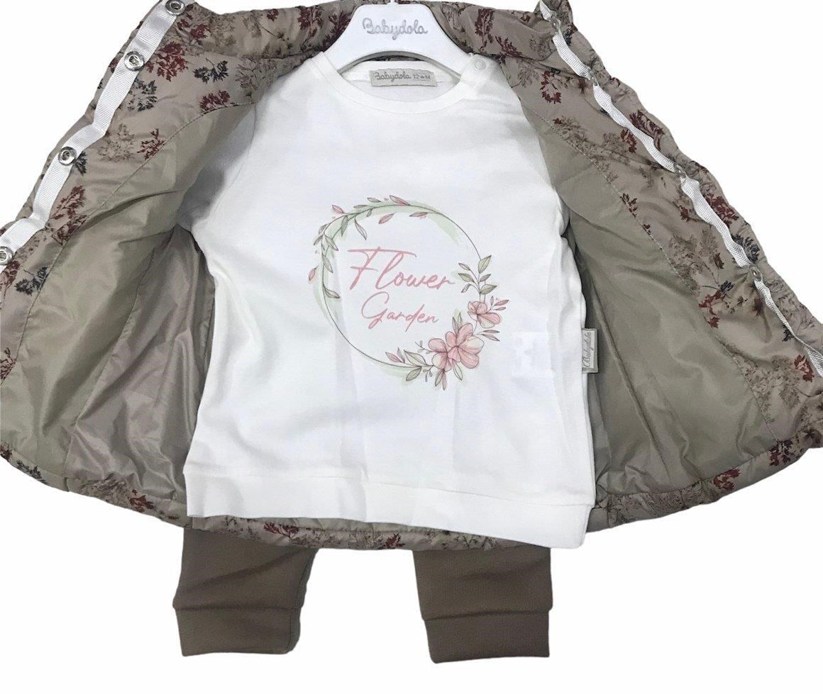 Babydoll 3lü Takım BabydolaKahverengi