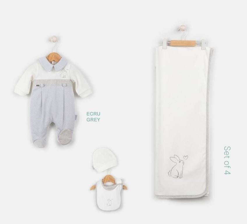 Babydoll Zıbın Takımı Babydola Gri