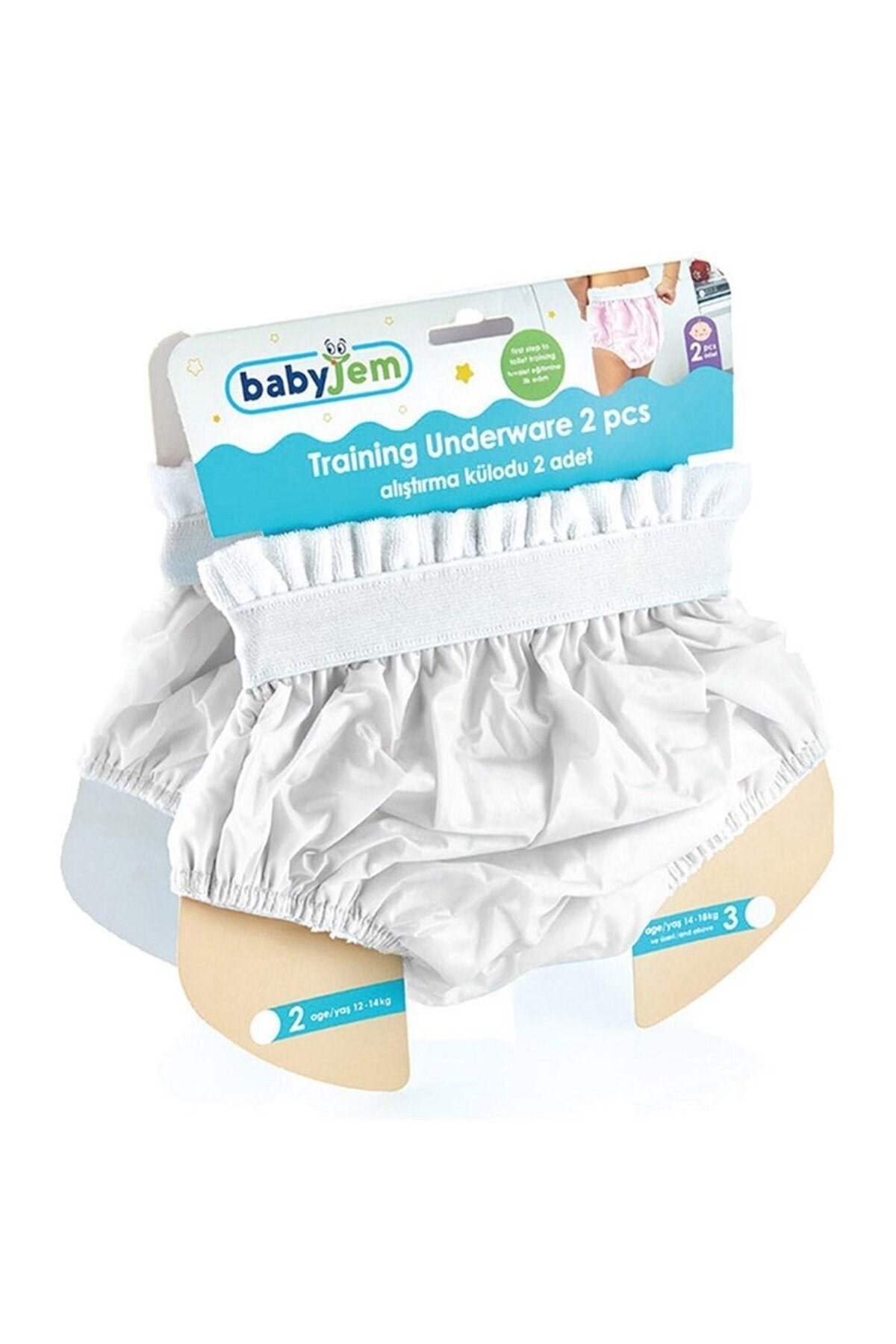 Babyjem Alıştırma Külodu 2li Beyaz